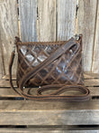 Half Pint Brown Quilted Leather