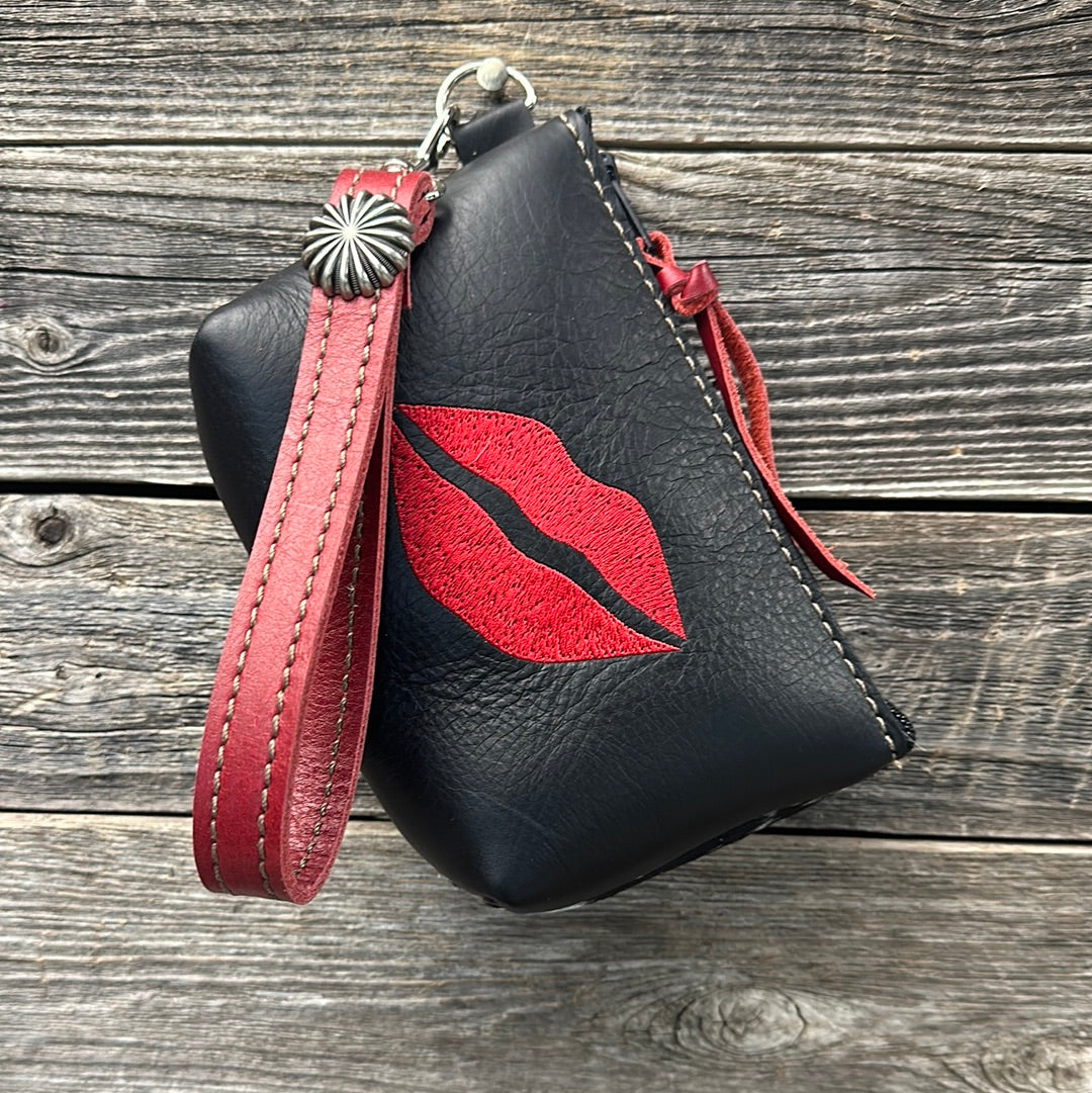 Small Red Lips Makeup Bag