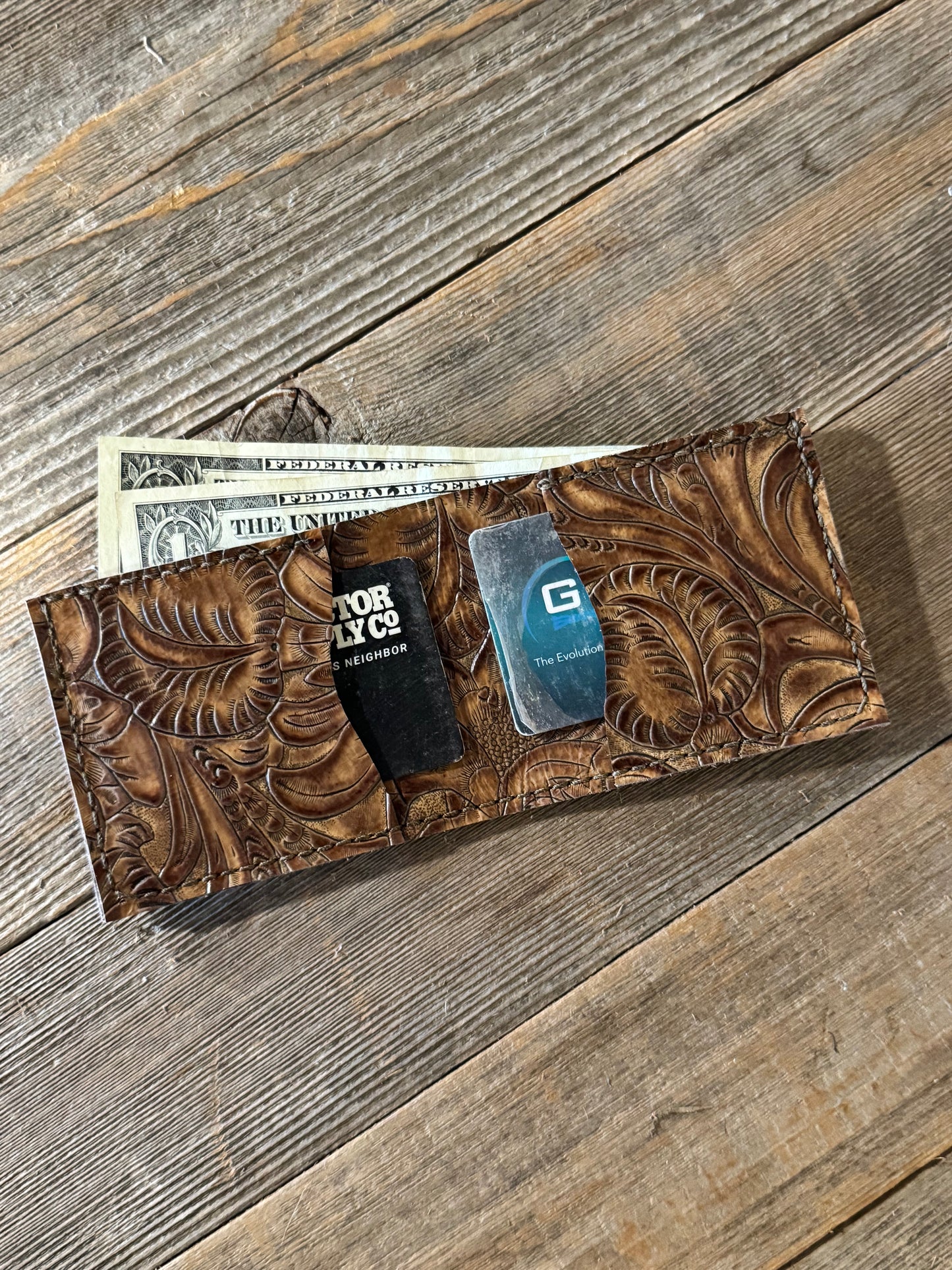 Mens Front Wallet Denim