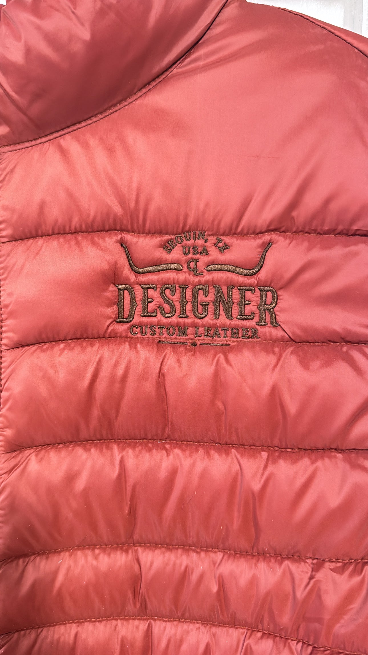 Rust DCL Puffer Vest- PREORDER