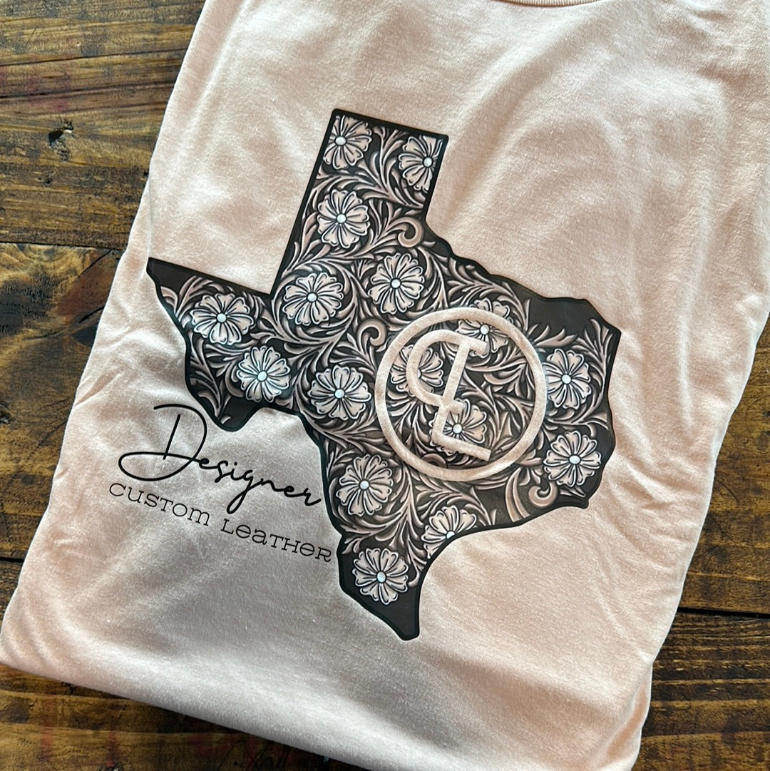 Peach Texas Logo T-Shirt