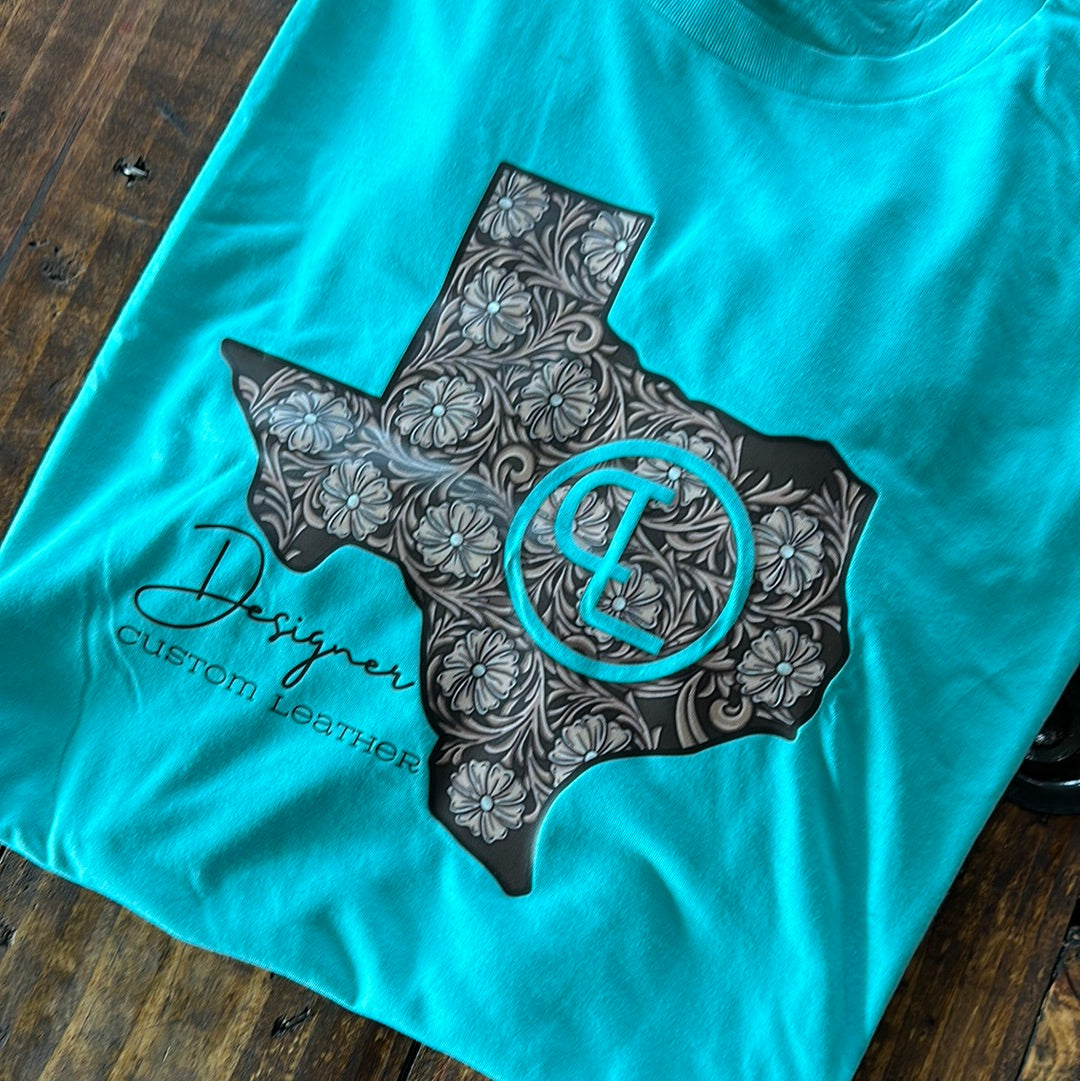 Turquoise Texas Logo T-Shirt