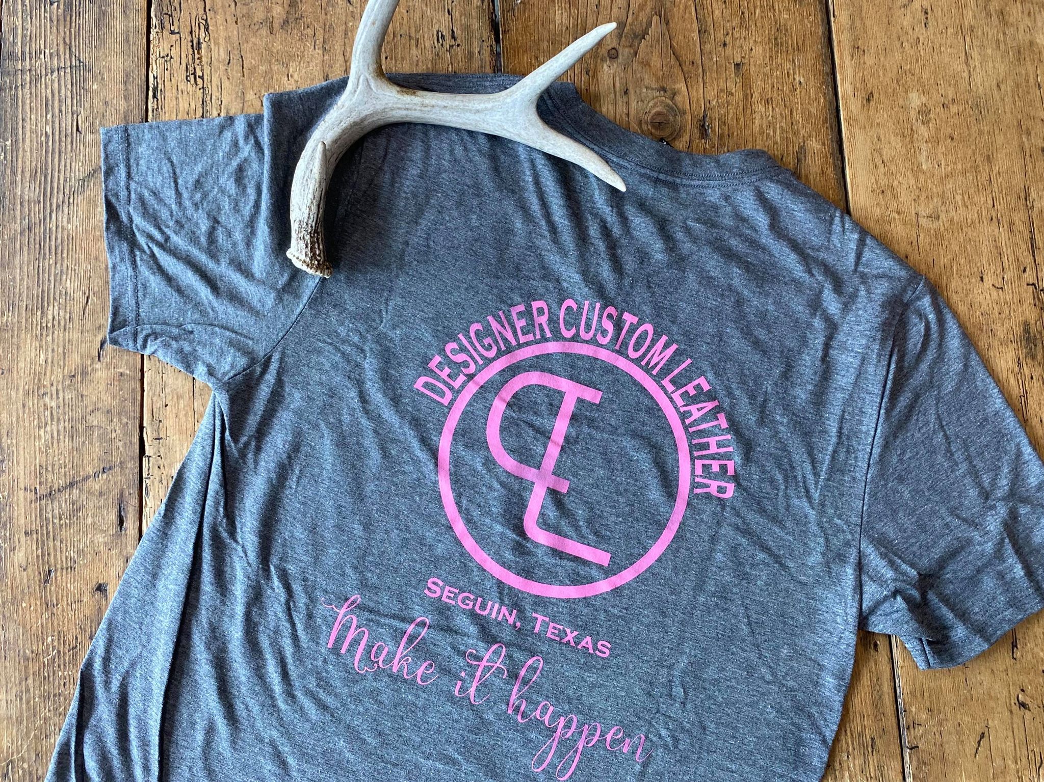 Heather Gray and Pink T-Shirt(unisex)