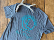 Women's Heather Gray and Turquoise T-Shirt