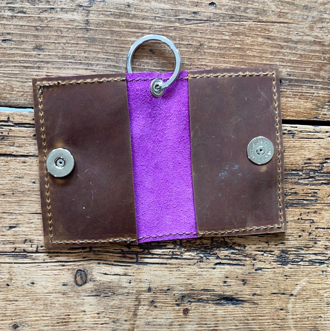 Pink Acid Wash Cardholder 6