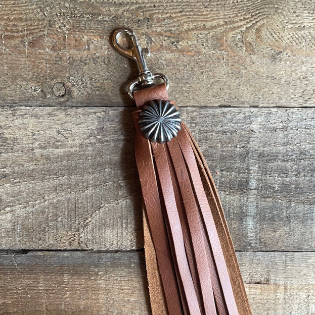 Tan Tassel with Concho