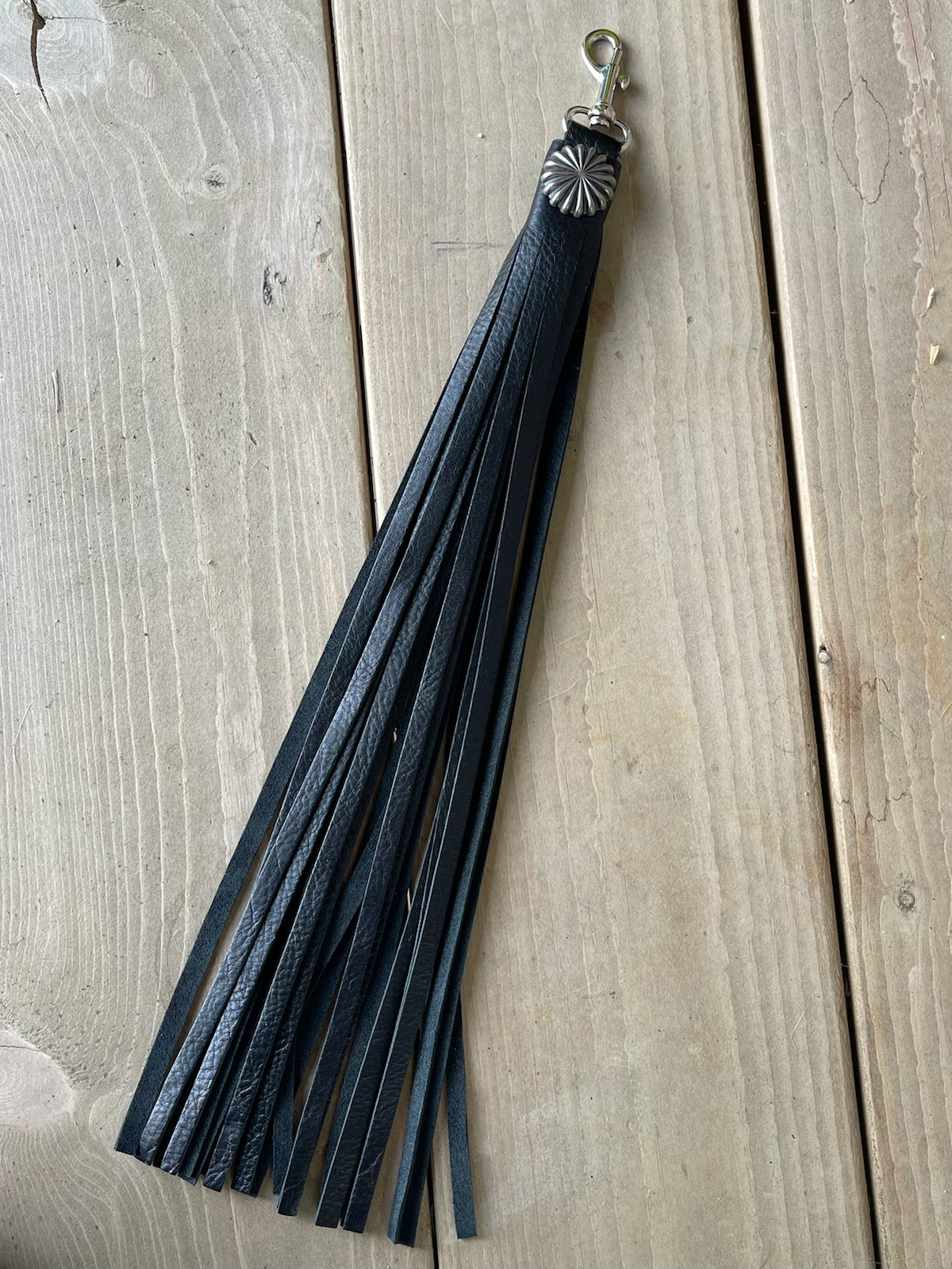 Black Tassel with Silver Concho