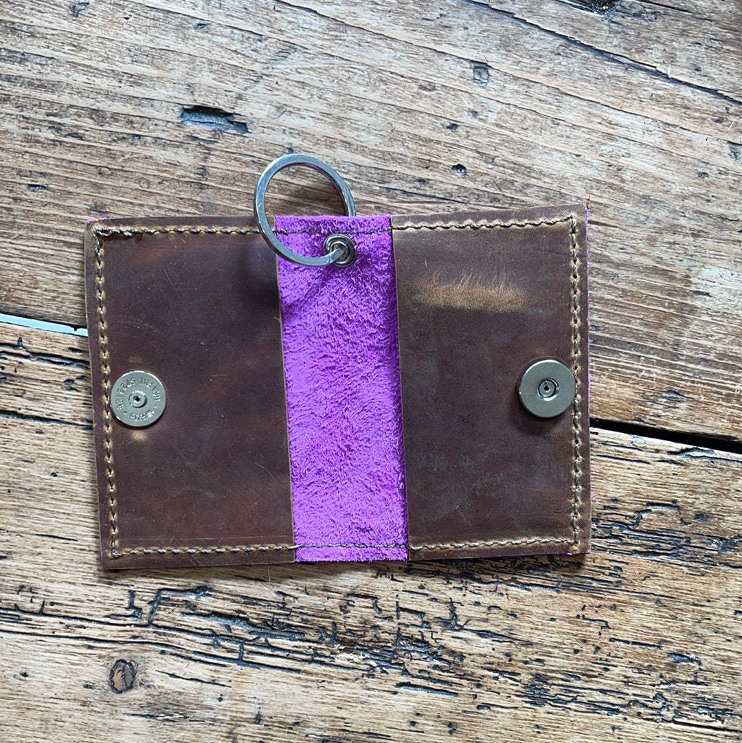 Pink Acid Wash Cardholder 5